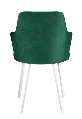 Стул DikLine 345 K13 изумруд, ножки белые