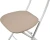 Стул складной Стефани ДП2-04, кожзам Линкольн беж, каркас белый матовый