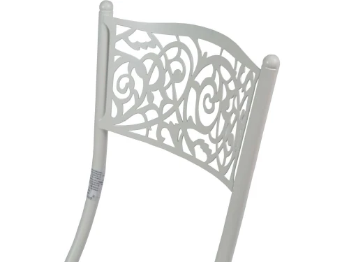 Стул складной Стефани ДП2-04, кожзам Линкольн беж, каркас белый матовый