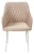 Стул BRANDY-X БЕЖЕВЫЙ #5/ белый каркас, велюр М-City