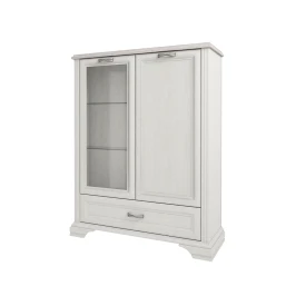 Шкаф с витриной 1V1D1SL, MONAKO, цвет Сосна винтаж/дуб анкона