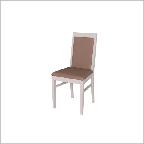 Стул "Анрэкс" (RAL 1013,белый, ткань NEWTONE LIGHT BEIGE)