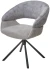 Стул EMBER 360 град. поворот. 7525-180 Серый, велюр/ ENJOY-451 Серый, ткань/ Черный, ®DISAUR