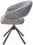 Стул EMBER 360 град. поворот. 7525-180 Серый, велюр/ ENJOY-451 Серый, ткань/ Черный, ®DISAUR