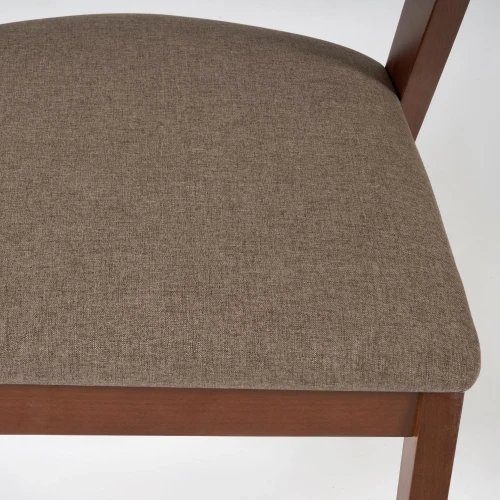 Стул мягкое сидение VERSA (Верса) каркас бук, сиденье ткань, 54,5*56*74см, Коричневый (Комплект из 2 шт.)