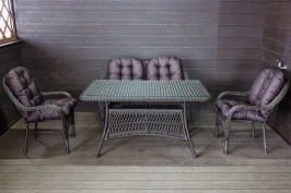 Садовый комплект из искусственного ротанга Мэдисон НЬЮ (Medison NEW) Lunch set с подушками на сиденье и спинку