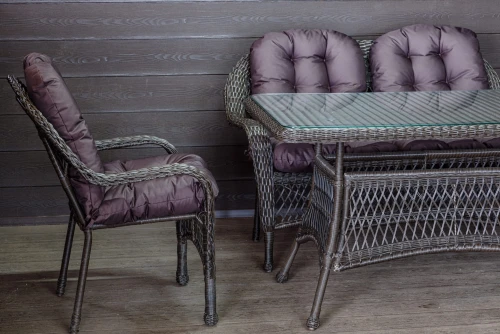 Садовый комплект из искусственного ротанга Мэдисон НЬЮ (Medison NEW) Lunch set с подушками на сиденье и спинку