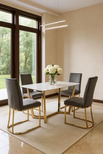 Стол обеденный Ланс DT-2852XS, 120х80х75 см, белый мрамор Статуарио/глянцевое золото