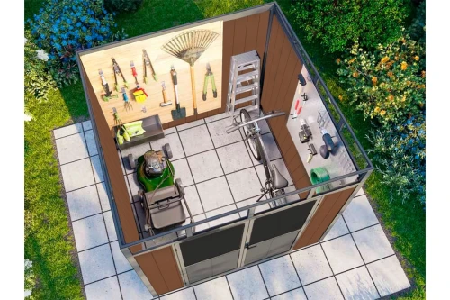 Садовое строение из ДПК Defender 7х7 (4.24 кв.м)