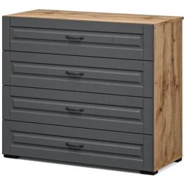 Комод «Лацио» 4ящ, Вотан/Сканди графит