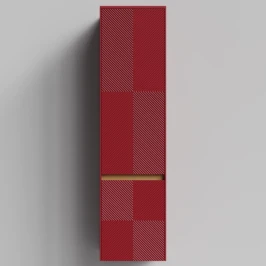 Пенал Аурум 40, пример RAL 3004 Пурпурно-красный, матовая, подвесной, левый