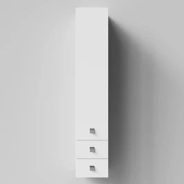 Пенал Квадро 30 подвесной, Белый глянец ПВХ, левый