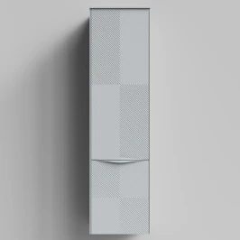 Пенал Липс 40, пример RAL 7040 Серое окно, матовая, подвесной, левый