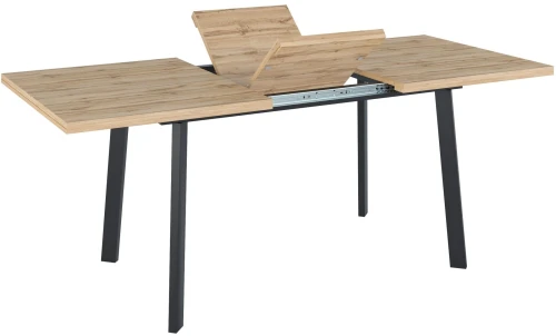 Стол обеденный NORMAN 138-180/85 (корпус дуб канзас Чёрный)