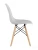 GH801/DC111 Стул пластиковый, СВЕТЛО-СЕРЫЙ#5901, каркас бук