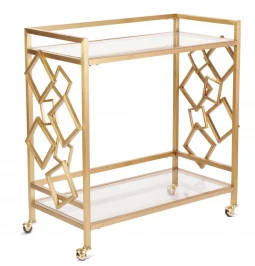 Стол сервировочный Эмили ЕТ-219, 80х40х82 см, матовое золото