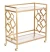 Стол сервировочный Эмили ЕТ-219, 80х40х82 см, матовое золото
