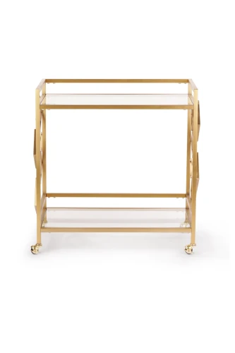 Стол сервировочный Эмили ЕТ-219, 80х40х82 см, матовое золото