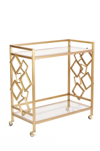 Стол сервировочный Эмили ЕТ-219, 80х40х82 см, матовое золото