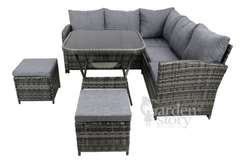 Набор мебели Аруба модульный арт.SFS096 серый, серый "Garden story"