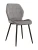 DC827 Стул мягкий, ТЕМНО-СЕРЫЙ#G62-40 велюр, каркас металл черный КРУГЛЫЙ