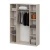 Шкаф распашной (9 полок + штанга) ШК 5 (1600), Меланж