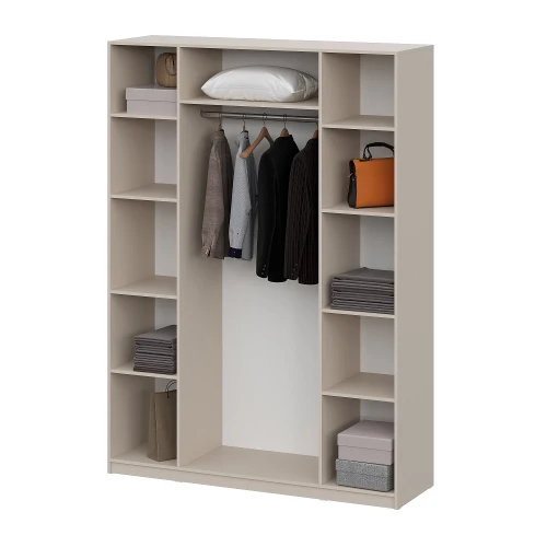 Шкаф распашной (9 полок + штанга) ШК 5 (1600), Меланж