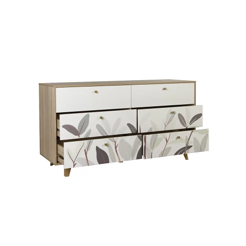 Комод Адажио 56.02, Дуб сонома, Белый