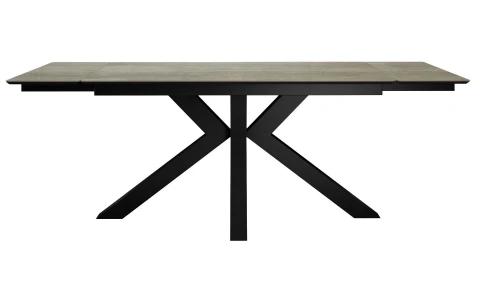 Стол DikLine SFE140 Керамика мрамор под дерево BG 110/подстолье черное/опоры черные (2 уп.)