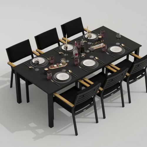 Стол обеденный DOLLA 220 см карбон