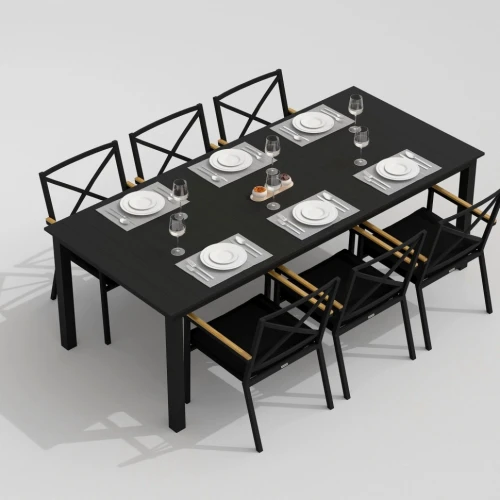 Стол обеденный DOLLA 220 см карбон