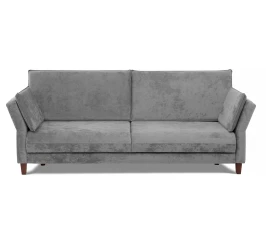 Диван прямой , книжка "Пекин" велюр серый, 125 ППУ