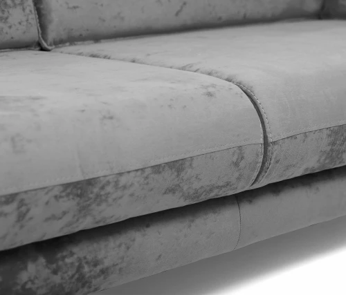 Диван прямой , книжка "Пекин" велюр серый, 125 ППУ