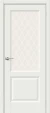Межкомнатная дверь эмалит mr.wood Неоклассик-33 White Matt White Сrystal