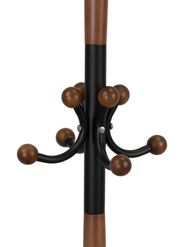 Вешалка напольная Д 1 черный/ средне-коричневый