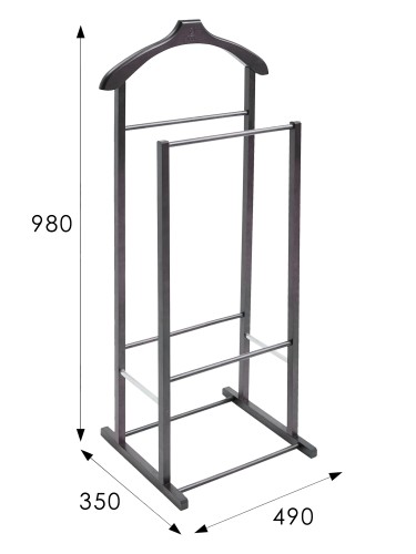Вешалка костюмная В 27Н венге