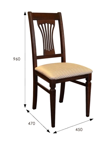 Стул Анри орех, Атина золотой