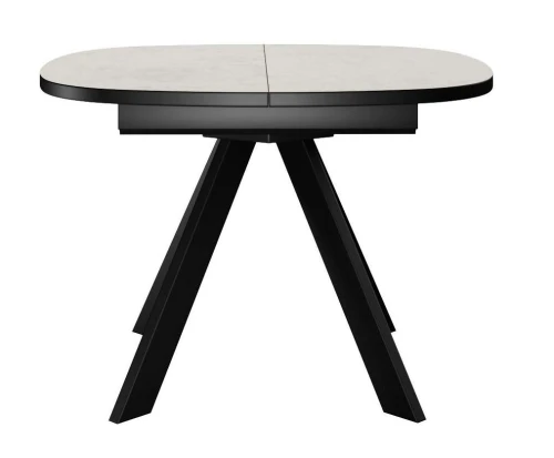 Стол DikLine B110 Хромикс белый/опоры черные