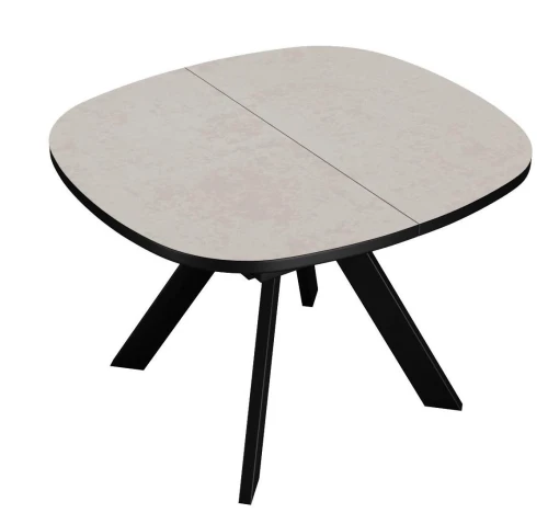 Стол DikLine B110 Хромикс белый/опоры черные