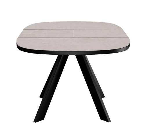 Стол DikLine B110 Хромикс белый/опоры черные