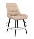 Стул DikLine 226 поворотный B03 BEIGE, ножки черные
