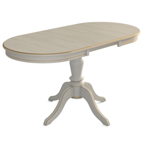 Стол обеденный Маре слоновая кость/золото 110/150*75