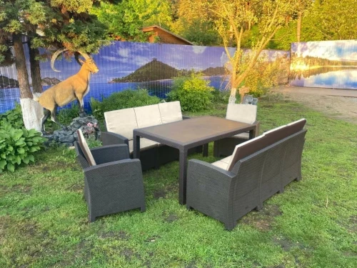 Комплект мебели под искусственный ротанг для отдыха Калифорния «California Family Maxi Set» арт.77787/77770/536 КД  -  2П