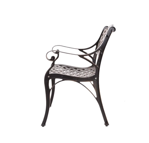 Комплект из литого алюминия стол Орхидея(100см) + 4 кресла Лион