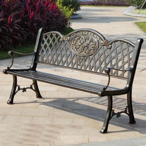 Скамья из литого алюминия для сада Ultimo