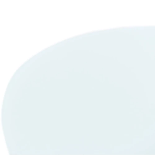 Стол «Ривьера» круг, стекло белый, опоры хром