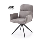Стул HALMAR K574 серый/черный, поворотный Стул HALMAR K574 серый/черный, поворотный