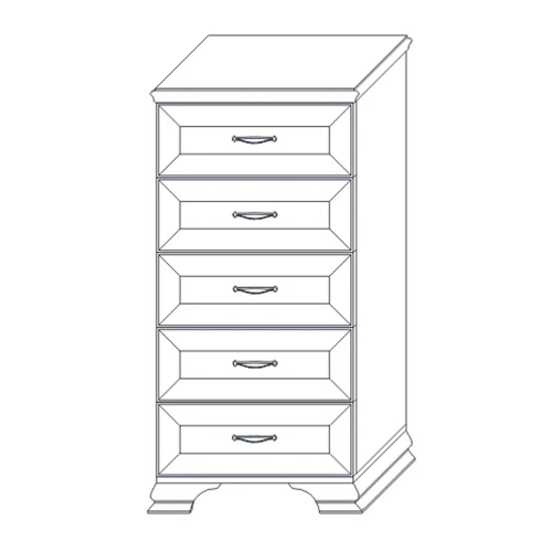 Комод высокий Сиена