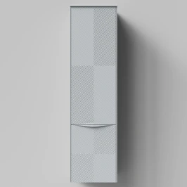 Пенал Липс 40, пример RAL 7040 Серое окно, матовая, подвесной, правый