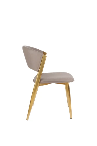 Стул обеденный Аманда DC-1115, бежевый/золотой